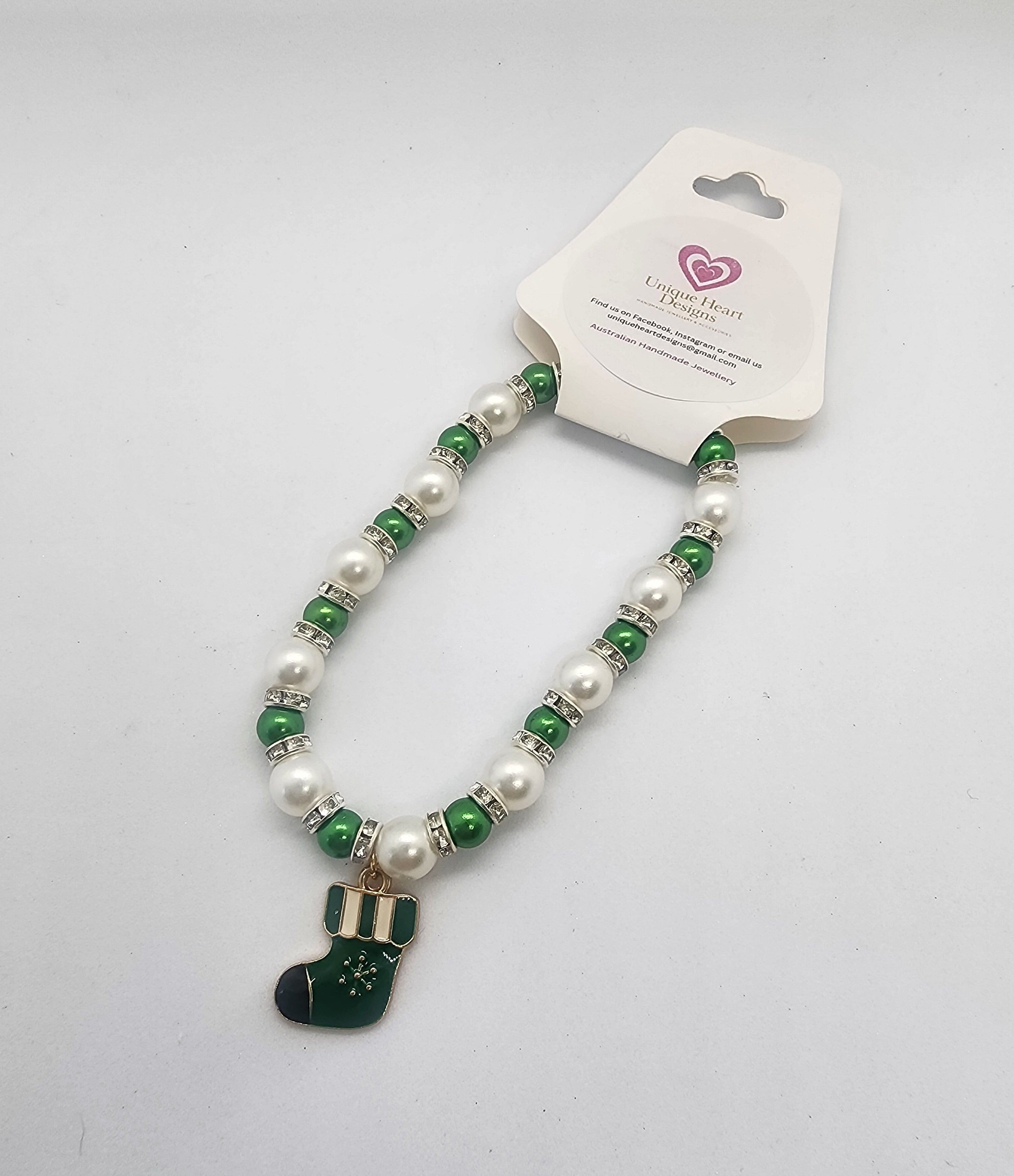 Christmas Beaded Bracelet #0013